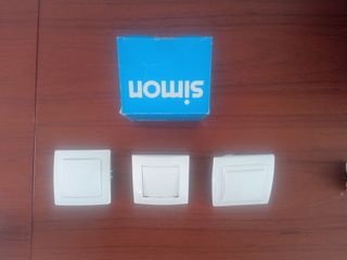 3 interruptores de luz marca simon