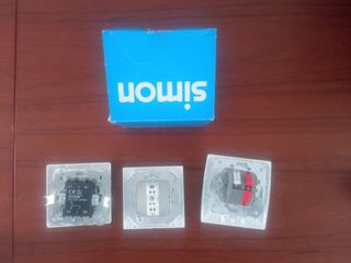 3 interruptores de luz marca simon