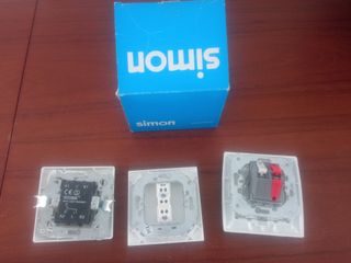 3 interruptores de luz marca simon