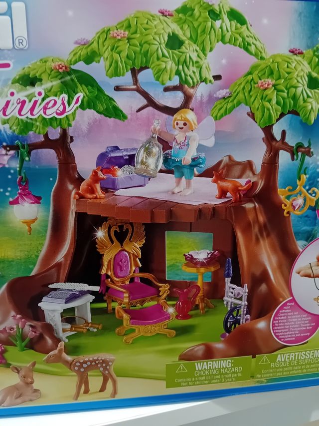 Playmobil 70001 casa bosque hadas luz