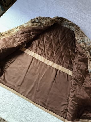 ABRIGO CHAQUETÓN MUJER COLOR CAMEL T-52