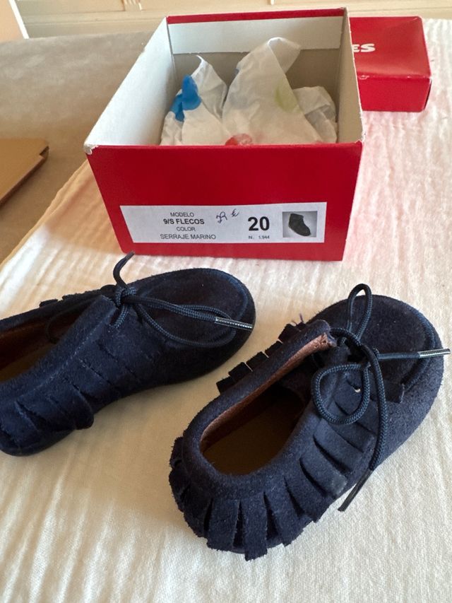 Zapatos Chuches serraje azul