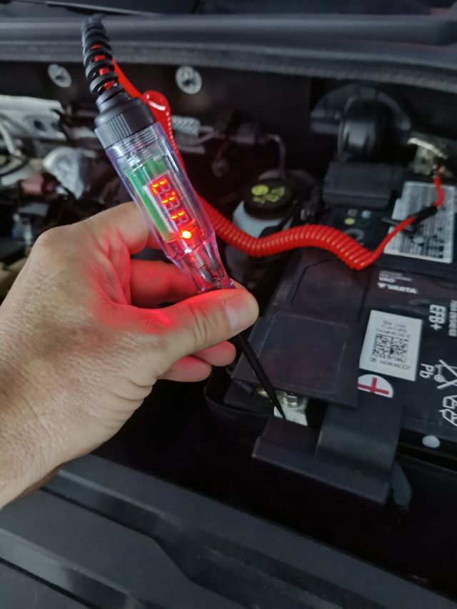 Probador de voltaje automotriz de 3v a 48V