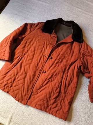 ABRIGO CHAQUETÓN MUJER TEJA FORRADO TELA T-50