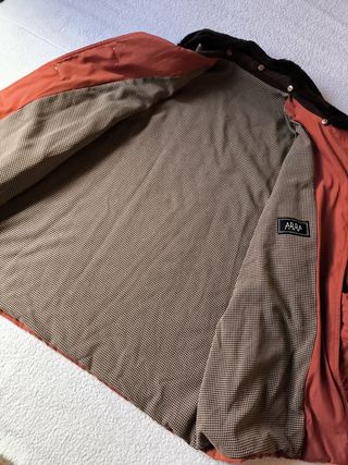 ABRIGO CHAQUETÓN MUJER TEJA FORRADO TELA T-50