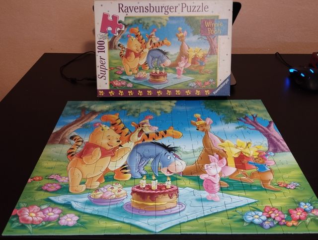 2 puzzle bimbi da 100 pezzi