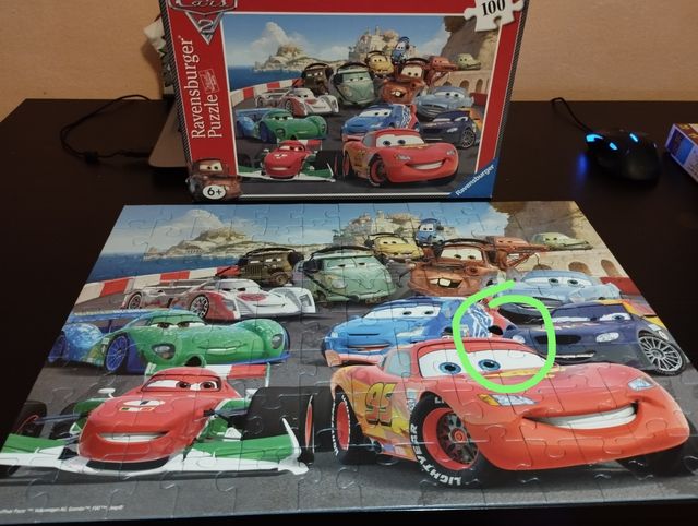 2 puzzle bimbi da 100 pezzi