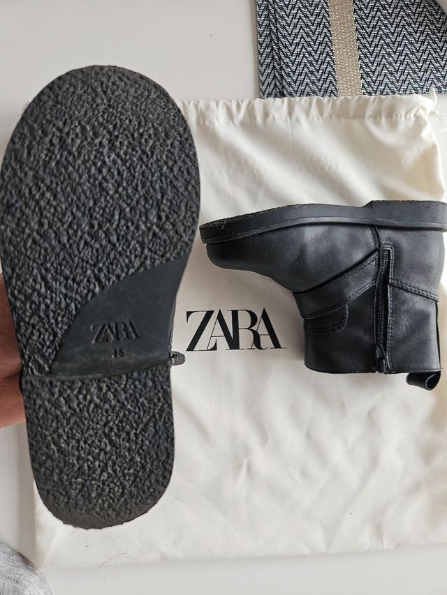 Botas de niña cuero sintetico