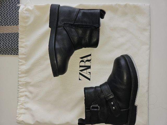 Botas de niña cuero sintetico