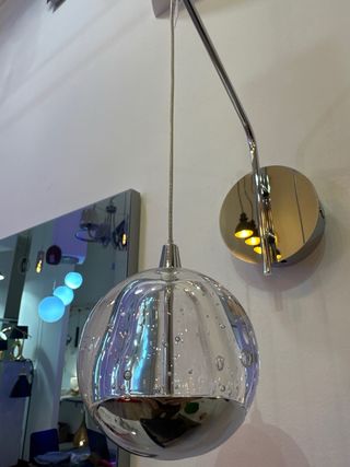 Aplique in vetro effetto bolla