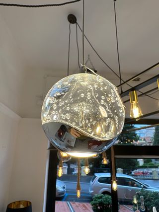 Aplique in vetro effetto bolla