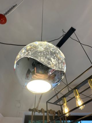 Aplique in vetro effetto bolla