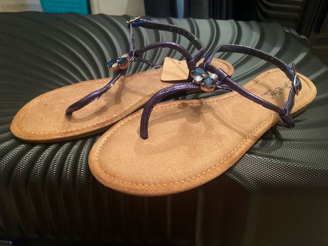 Sandalias azul añil