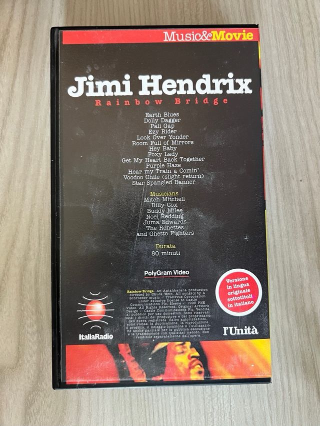 Vhs Jimi Hendrix Rainbow Bridge