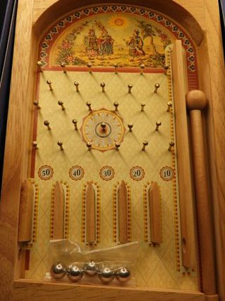Pinball vintage de madera. Juguetes Cayro