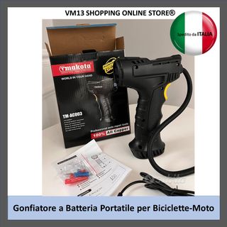 Gonfiatore a Batteria portatile per Bici-Moto