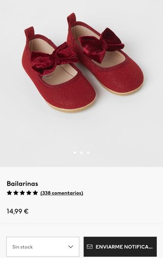 Bailarinas H&M color rojo brillante