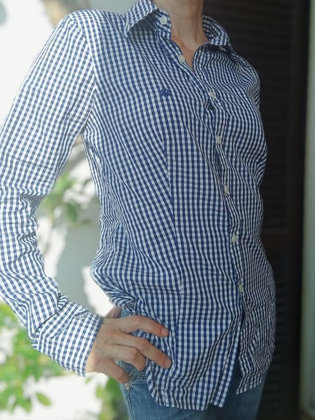 Camicia a quadretti donna, taglia: S 🇮🇹