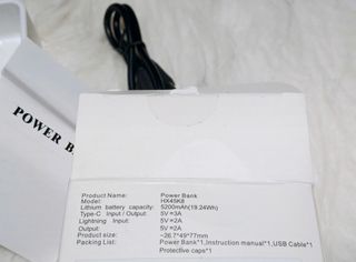 Mini Power bank 5200mAh para iPhone 