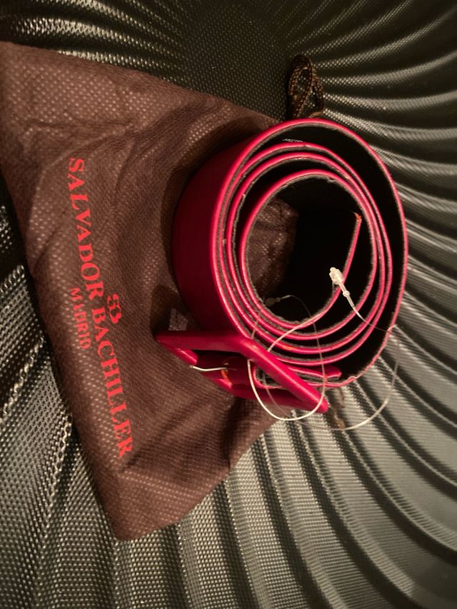 Cinto de piel Burdeos