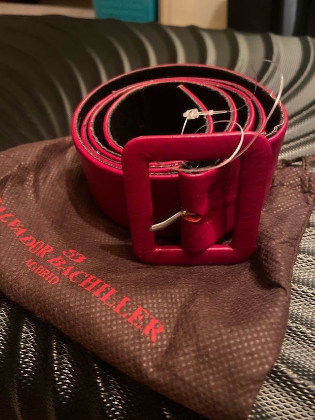 Cinto de piel Burdeos