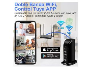 Cargador múltiple con cámara espía