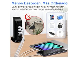 Cargador múltiple con cámara espía