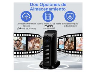 Cargador múltiple con cámara espía