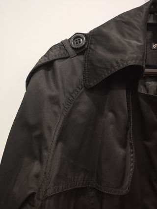 Gabardina negra mujer XL 