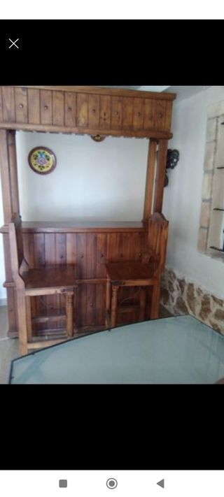 Barra de bar rustica