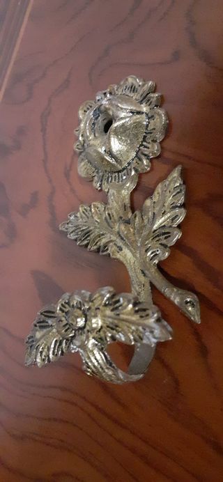 Bronce percha antigua inglesa. Perchero antiguo.