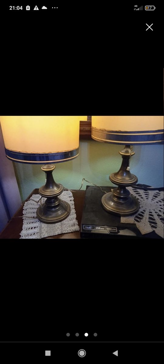 2 lampade vintage