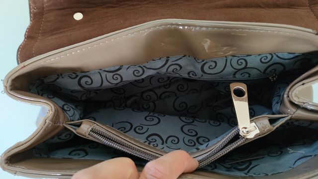 Borsetta vernice senza tracolla