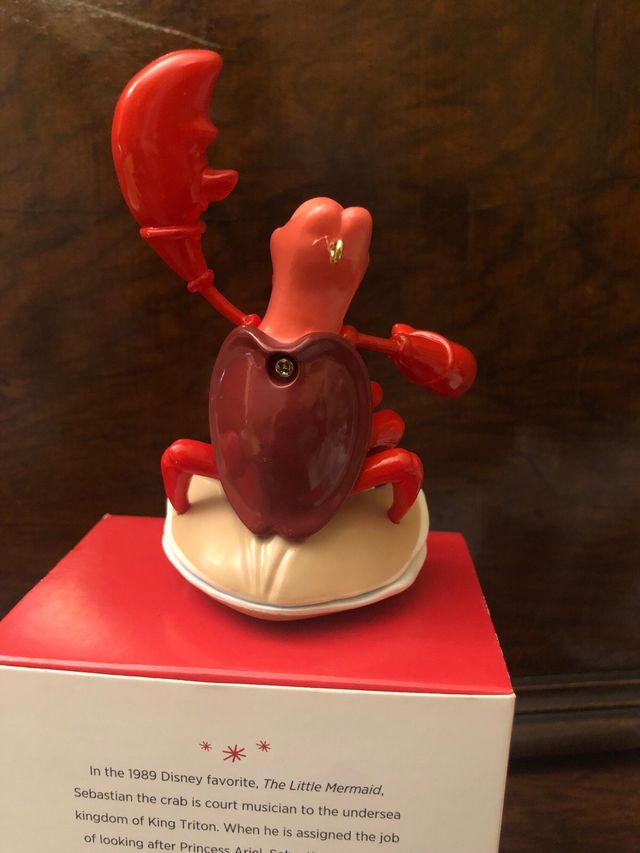 Sebastian Disney little mermaid ornament hallmark
