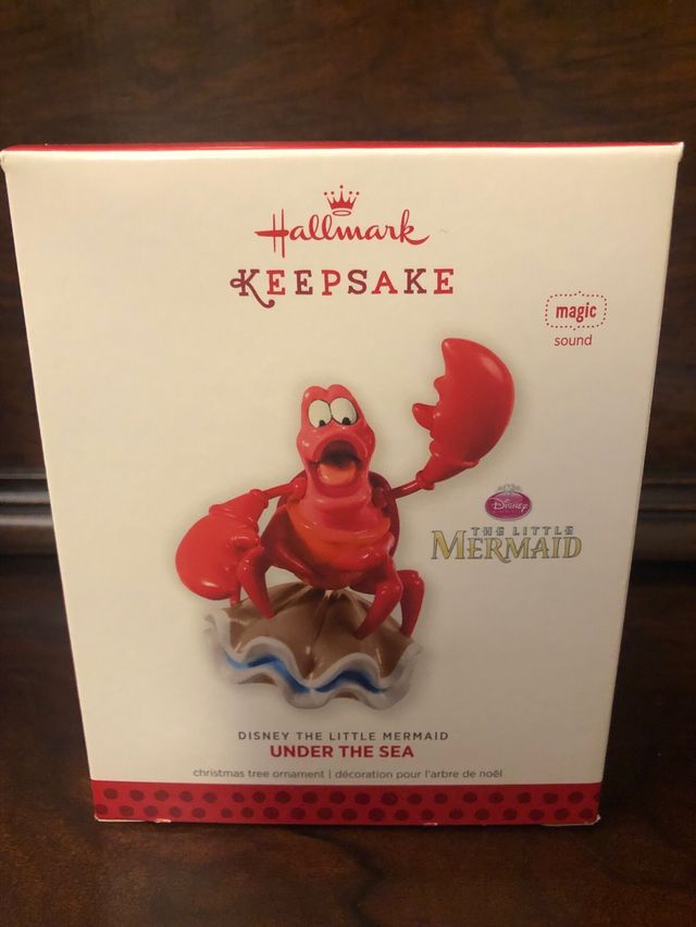 Sebastian Disney little mermaid ornament hallmark