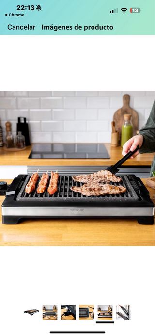Plancha de asar eléctrica