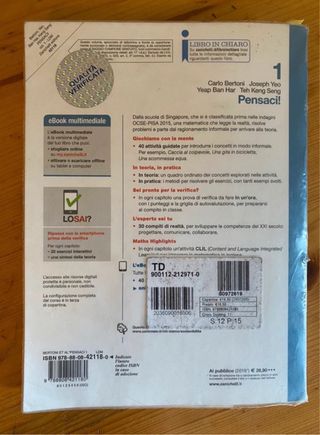 pensaci! 1 libro di matematica prima superiore