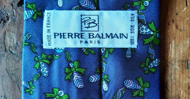 Cravatta in seta Pierre Balmain