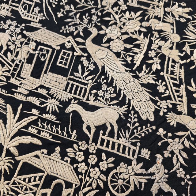 Mantón de Manila antiguo cantones