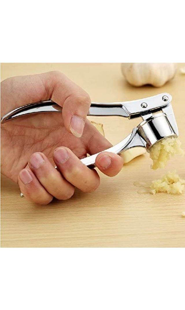 Prensador de acero inoxidable ajos y jengibre