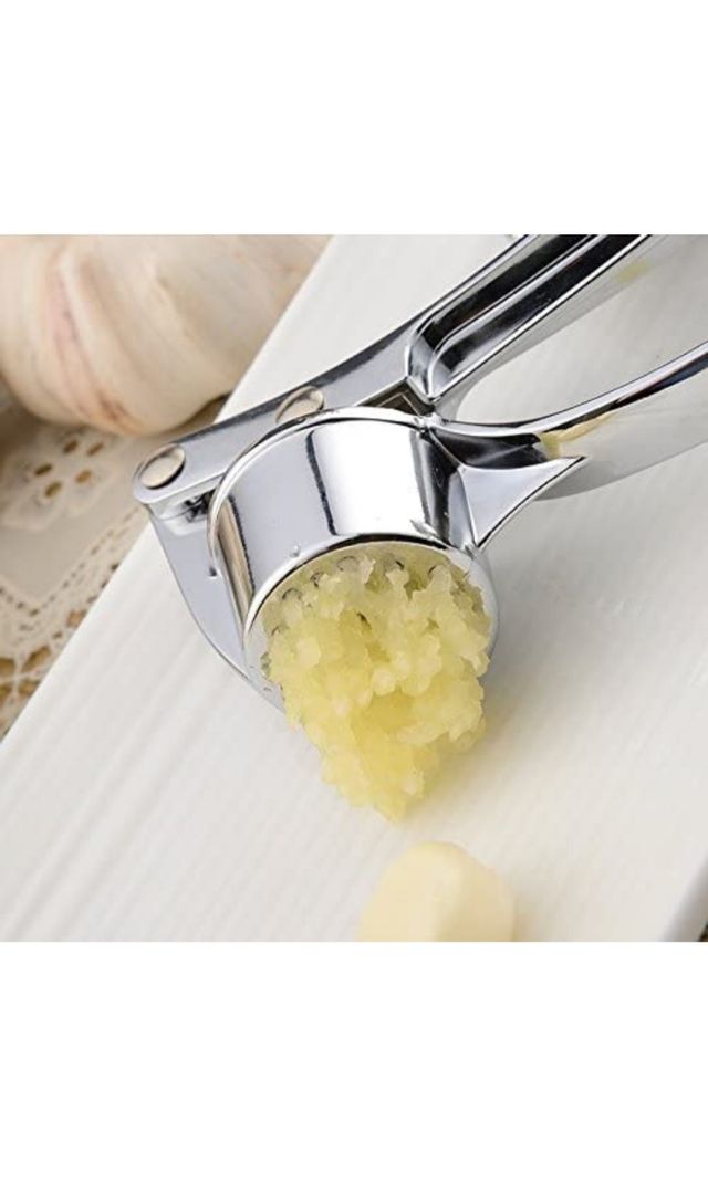 Prensador de acero inoxidable ajos y jengibre