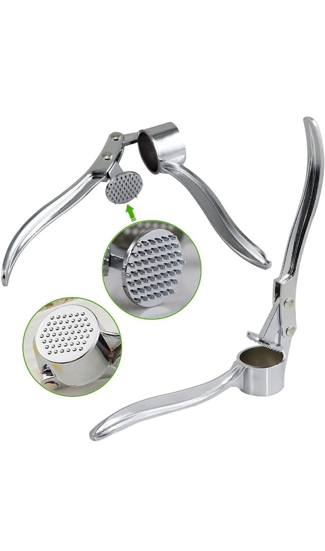 Prensador de acero inoxidable ajos y jengibre