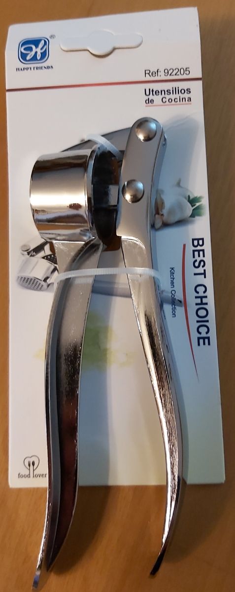 Prensador de acero inoxidable ajos y jengibre