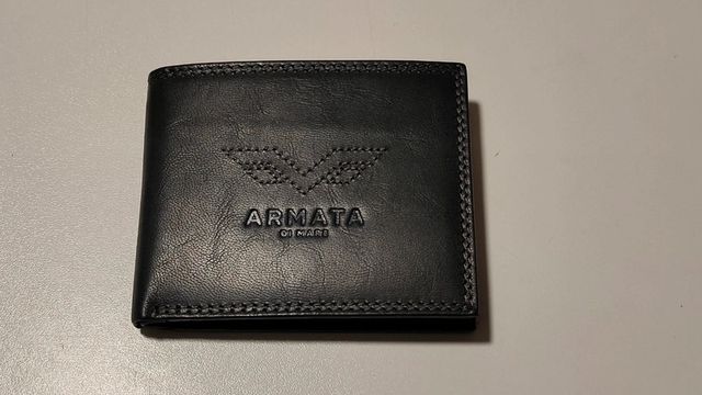 Portafoglio 100% vera pelle brand "Armata di mare"