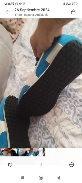 Zapatillas puma azul edición retro