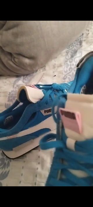 Zapatillas puma azul edición retro