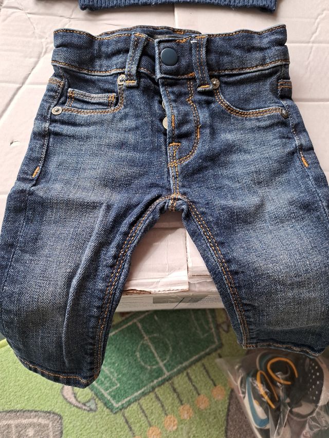 Completo golf jeans 3 6 mesi