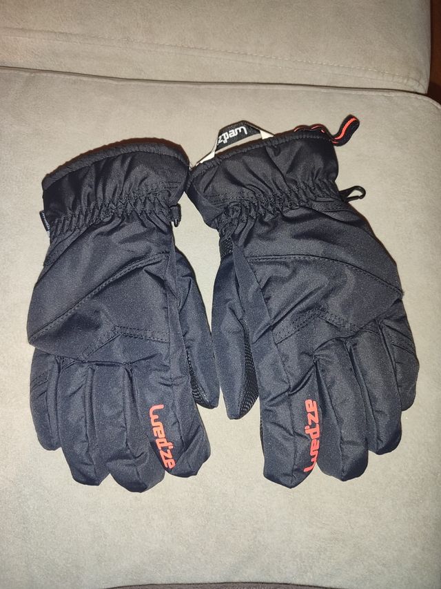 Guantes nieve de niño color negro