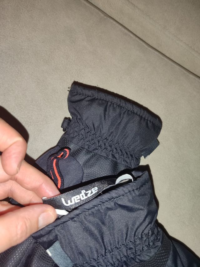 Guantes nieve de niño color negro