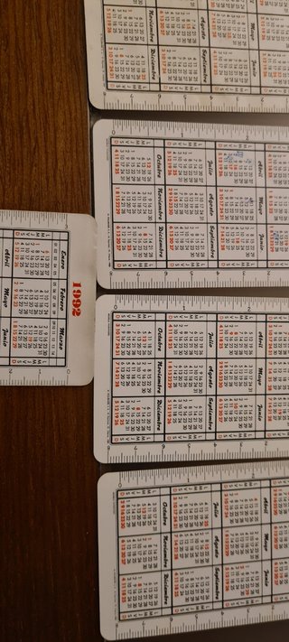 Calendario Heraclio Furnier varios.
